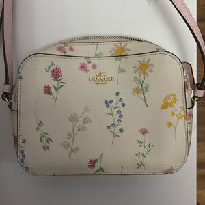 Coach crossbody purse w/ floral print, used a handful of times, in great shape!